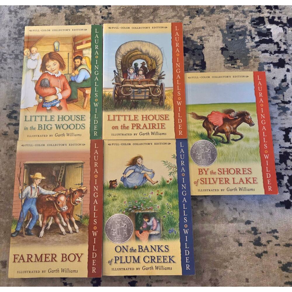 5 Book Little‎ House Set - Laura Ingalls Wilder Full-Color Collector's Edition